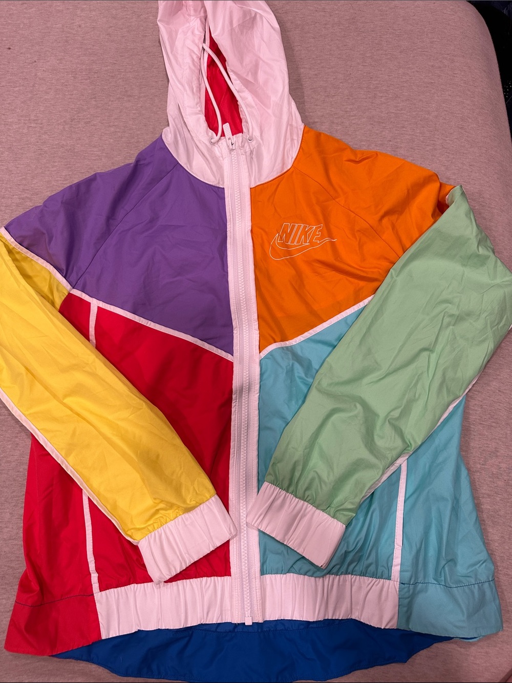Nike Women's Multicolor Windbreaker Jacket